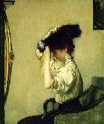 Edmund Charles Tarbell Preparing for the Matinee, painting